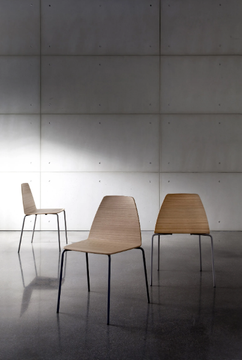 SILA - Stackable multi-layer wood chair by Sovet italia - view 3